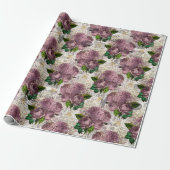 Vintage Honigbiene-Muster Geschenkpapier (Ungerollt)