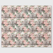 Vintage Honigbiene-Muster Geschenkpapier (Flach)