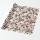Vintage Honigbiene-Muster Geschenkpapier (Ungerollt)