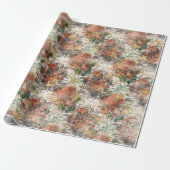 Vintage Honigbiene-Muster  Geschenkpapier (Ungerollt)