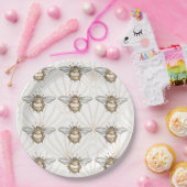 Vintage Honigbiene Pappteller (Party)