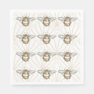 Vintage Honigbiene Serviette