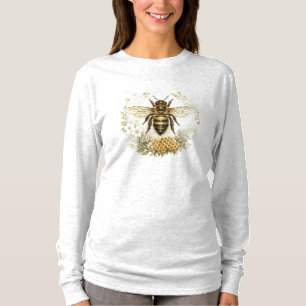 Vintage-Honigbiene-T-Shirt für Frauen T-Shirt