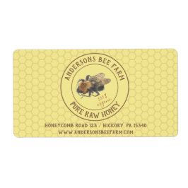 Vintage Honigbiene und Honeycomb | Beefarm / Imker