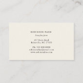 Vintage Honigbiene - Visitenkarte (Rückseite)