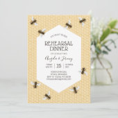 Vintage Honigbienen-Probe Einladung (Stehend Vorderseite)