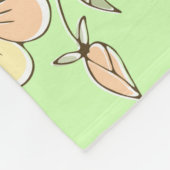 Vintage Honigbienendekor Fleecedecke (Ecke)