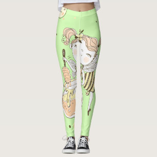 Vintage Honigbienendekor Leggings