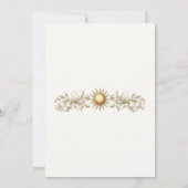 Vintage Honigkalligraphie der Bienen Einladung (Rückseite)