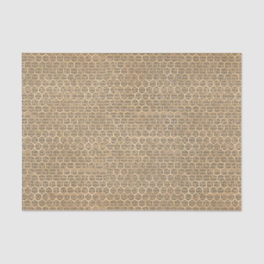 Vintage Honigwabe Seidenpapier (Vorderseite)