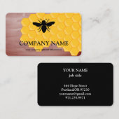 Vintage Honigwabenkraut-BieneKeeper Honigapairist Visitenkarte (Vorne/Hinten)