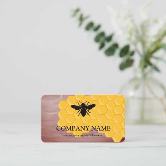 Vintage Honigwabenkraut-BieneKeeper Honigapairist Visitenkarte (Stehend Vorderseite)