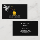 Vintage Honigwabenkraut-BieneKeeper Honigapairist Visitenkarte (Vorne/Hinten)