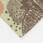 Vintage Honigwabenrübe Fleecedecke (Ecke)