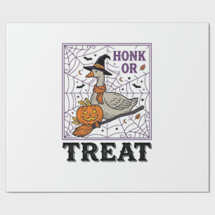 Vintage Honk Or Treat Hexen-Gans Halloween-Shirt_ Geschenkpapier