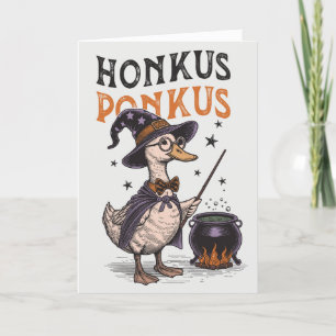 Vintage Honkus Ponkus lustiger Halloween Feiertagskarte