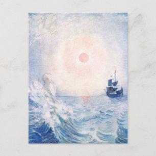 Vintage Honor C. Appleton Die kleine Meerjungfrau Postkarte