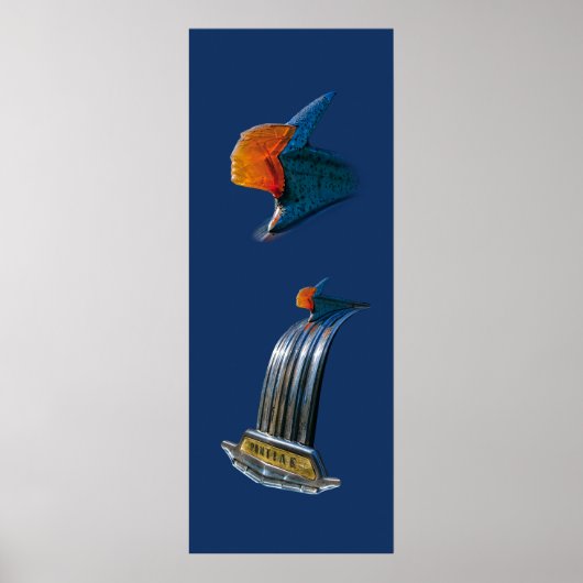 Vintage Hood-Ornament Poster (Vorne)