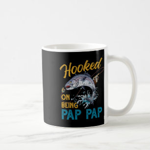 Vintage Hooked On Being Pap Pap Lustiger Angel-Vat Kaffeetasse