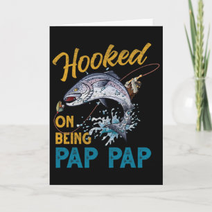 Vintage Hooked On Being Pap Pap Lustiger Angel-Vat Karte