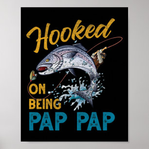 Vintage Hooked On Being Pap Pap Lustiger Angel-Vat Poster
