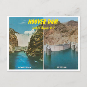 Vintage Hoover-Staudamm Postkarte
