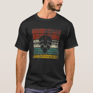 Vintage Hop Leaf Zuhause Bierbrauer Liebhaber von T-Shirt