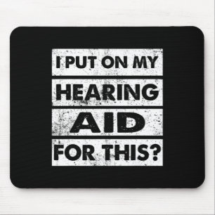 Vintage Hörgeschädigtes Gehörloses Bewusstsein ASL Mousepad