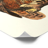 Vintage Hornkeule zeichnend Poster (Ecke)