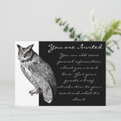 Vintage Hornschale Einladung (Stehend Vorderseite)