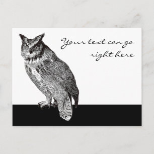 Vintage Hornschale Postkarte