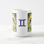 Vintage-Horoskop-Sternzeichen Zwillinge Celestial Kaffeetasse (Mittel)