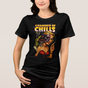 Vintage-Horror-Comic-Art-Damen-Shirt Tri-Blend Shirt