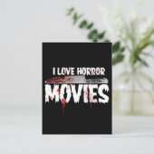 Vintage Horror Filmkunst Postkarte (Stehend Vorderseite)