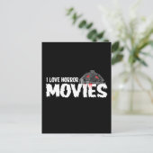 Vintage Horror Filmkunst Postkarte (Stehend Vorderseite)