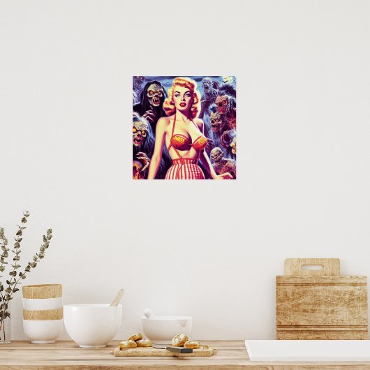 Vintage Horror Poster (Küche)