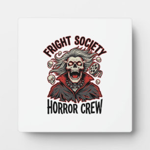 Vintage-Horror-Shirt Fright Society Totenkopf-Desi Fotoplatte