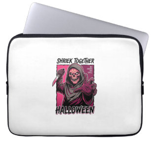 Vintage-Horror-Shirt mit graviertem Slasher Hallow Laptopschutzhülle
