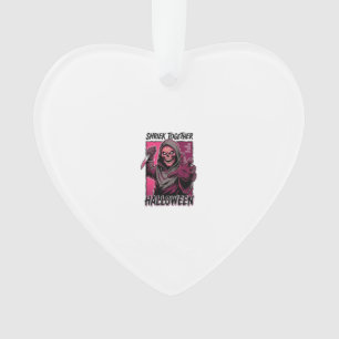 Vintage-Horror-Shirt mit graviertem Slasher-Hallow Ornament