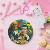 Vintage-Horror-Vampir-Comics Pappteller (Party)