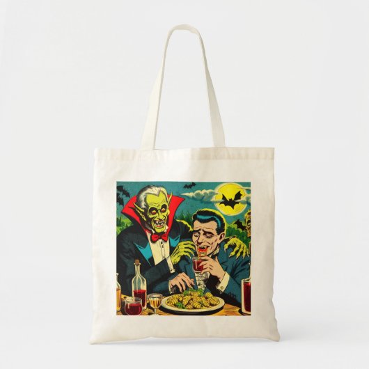Vintage-Horror-Vampir-Comics Tragetasche (Vorne)