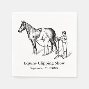 VINTAGE HORSE KLIPPEN kundenspezifisches Papier Na Serviette