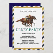 Vintage Horse Race Derby Party Invitation Einladung (Vorne/Hinten)