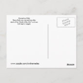 Vintage Horseshoe Falls Postkarte (Rückseite)