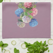Vintage Hortensien-Blumenmuster Geschirrtuch (Gefaltet)