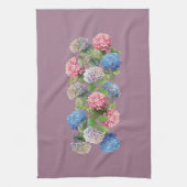 Vintage Hortensien-Blumenmuster Geschirrtuch (Vertikal)