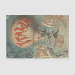Vintage Hot Air Balloon Seidenpapier