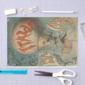 Vintage Hot Air Balloon Seidenpapier (Handwerk)