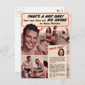 Vintage Hot Dog Ad Postcard Postkarte (Vorne/Hinten)