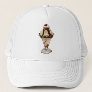 Vintage Hot Fudge Eiscreme-Sundae-Desserts Truckerkappe